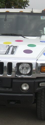 polkadot hummer limousine in portsmouth